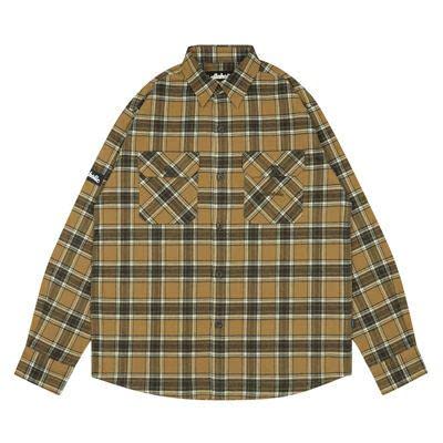 トップス ballaholic Logo Flannel Check Shirt Amazon.co.jp: ボーラホリック Logo Flannel Check Shirt S